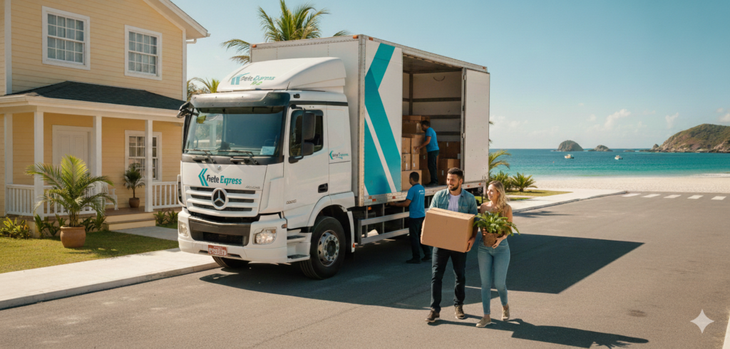 Mudança do Rio para a Região dos Lagos com a Frete Express Rio.